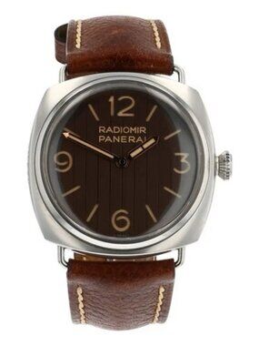 Panerai Radiomir Eilean Stainless Steel Brown Dial 45mm Manual Mens PAM01243